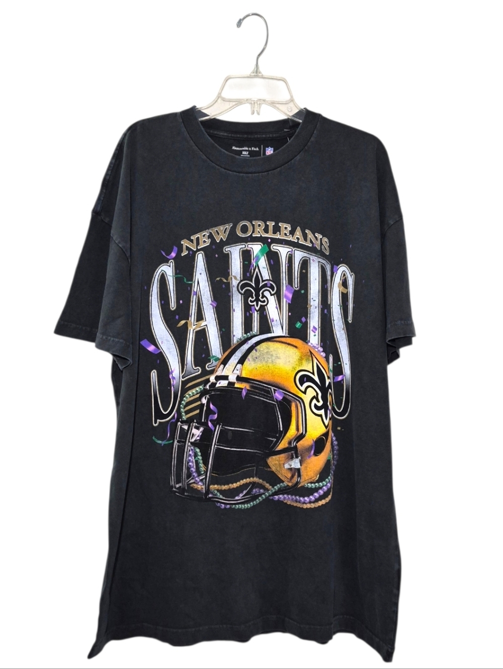 ABERCROMBIE & FITCH NFL Retro Style New Orleans Saints Shirt XXL Tall